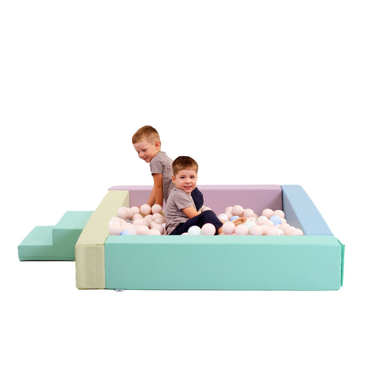 Soft Play Bundle - Ball Pit with a Wedge and Steps-0